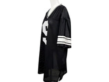 Load image into Gallery viewer, STUSSY ステューシー メッシュ 半袖 ゲームシャツ サイズXL ブラック ホワイト ロゴプリント 美品 中古 4b001628