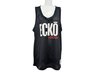 ECKO エコー メッシュ タンクトップ バスケットボール ジャージ ブラック 黒 品質表示タグ印字消え 美品 中古 4b001630