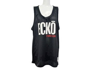 ECKO エコー メッシュ タンクトップ バスケットボール ジャージ ブラック 黒 品質表示タグ印字消え 美品 中古 4b001630