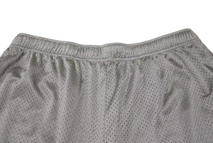 SUPREME シュプリーム ハーフパンツ スモールボックスロゴ メッシュ シルバー レッド ホワイト サイズL 美品 中古 4b001632 
