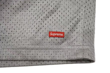 画像をギャラリービューアに読み込む, SUPREME シュプリーム ハーフパンツ スモールボックスロゴ メッシュ シルバー レッド ホワイト サイズL 美品 中古 4b001632 