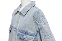 Load image into Gallery viewer, 極美品 VANDY THE PINK ヴァンディーザピンク RIDER DENIM JACKET ライダーデニムジャケット ポリエステル ライトブルー サイズL 中古 4b001634