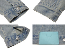 Load image into Gallery viewer, 極美品 VANDY THE PINK ヴァンディーザピンク RIDER DENIM JACKET ライダーデニムジャケット ポリエステル ライトブルー サイズL 中古 4b001634