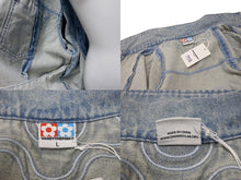 Load image into Gallery viewer, 極美品 VANDY THE PINK ヴァンディーザピンク RIDER DENIM JACKET ライダーデニムジャケット ポリエステル ライトブルー サイズL 中古 4b001634