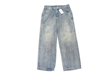 VANDY THE PINK ヴァンディーザピンク RIDER DENIM PANTS ライダーデニムパンツ ポリエステルライトブルー サイズM 美品 中古 4b001635 