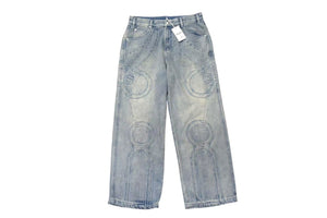 VANDY THE PINK ヴァンディーザピンク RIDER DENIM PANTS ライダーデニムパンツ ポリエステルライトブルー サイズM 美品 中古 4b001635 