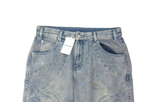 VANDY THE PINK ヴァンディーザピンク RIDER DENIM PANTS ライダーデニムパンツ ポリエステルライトブルー サイズM 美品 中古 4b001635 