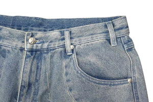 VANDY THE PINK ヴァンディーザピンク RIDER DENIM PANTS ライダーデニムパンツ ポリエステルライトブルー サイズM 美品 中古 4b001635 
