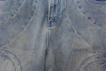画像をギャラリービューアに読み込む, VANDY THE PINK ヴァンディーザピンク RIDER DENIM PANTS ライダーデニムパンツ ポリエステルライトブルー サイズM 美品 中古 4b001635 