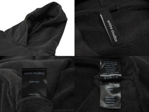 ENTIRE STUDIOS エンタイア スタジオ HEAVY HOOD ヘビー フーディ― ウォッシュド ブラック es2125 サイズ L 中古 4b001637