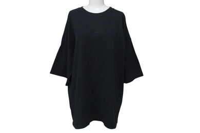 NIKE ナイキ オーバーサイズフィット オーバーサイズ tシャツ コットンロゴ刺繍 ブラック サイズ S FA9767-010 中古 4b001641 