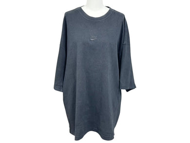 NIKE ナイキ オーバーサイズフィット オーバーサイズ tシャツ コットンロゴ刺繍 ブラック サイズS FA9767-010 美品 中古 4b001640 