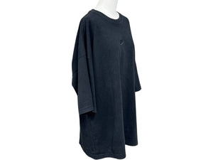 NIKE ナイキ オーバーサイズフィット オーバーサイズ tシャツ コットンロゴ刺繍 ブラック サイズS FA9767-010 美品 中古 4b001640 