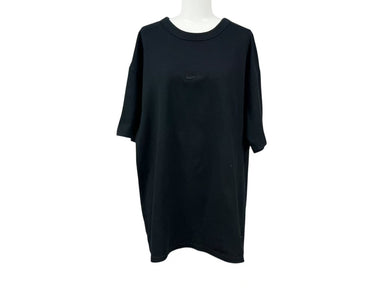 NIKE ナイキ over sized fit オーバーサイズ tシャツ コットン ロゴ刺繍 ブラック サイズ XL FA9767-010 中古 4b001641