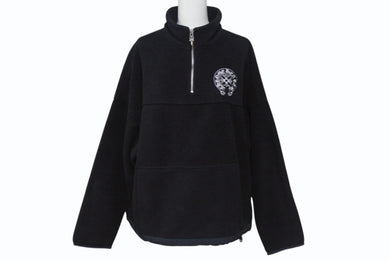 CHROME HEARTS クロムハーツ YKT U TARDY SWEEP HLF ZIP ダガーハーフジップフリース スウェット サイズS ホースシュー 美品 中古 4b001643