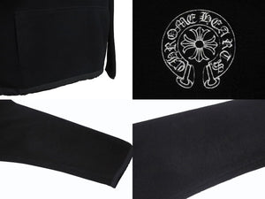 CHROME HEARTS クロムハーツ YKT U TARDY SWEEP HLF ZIP ダガーハーフジップフリース スウェット サイズS ホースシュー 美品 中古 4b001643