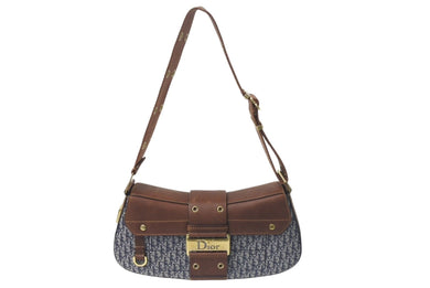 極美品 Christian Dior クリスチャンディオール ストリートシック ワンショルダーバッグ 23-MA-1022 トロッター柄 ガリアーノ期 中古 4b001648