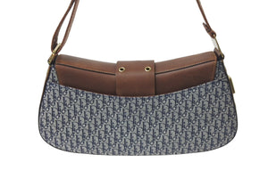 極美品 Christian Dior クリスチャンディオール ストリートシック ワンショルダーバッグ 23-MA-1022 トロッター柄 ガリアーノ期 中古 4b001648