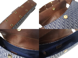 極美品 Christian Dior クリスチャンディオール ストリートシック ワンショルダーバッグ 23-MA-1022 トロッター柄 ガリアーノ期 中古 4b001648