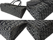 Load image into Gallery viewer, Christian Dior クリスチャンディオール ワンショルダーバッグ トロッター柄 レザー ブラック コットンキャンバス 美品 中古 4b001654