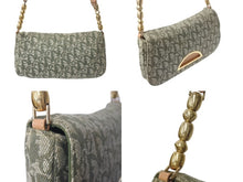 Load image into Gallery viewer, Christian Dior クリスチャンディオール ワンショルダーバッグ マリスパール トロッター柄 レザー コットンキャンバス 美品 中古 4b001655