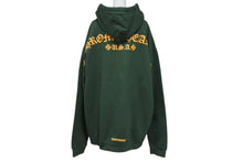 Load image into Gallery viewer, 極美品 CHROME HEARTS クロムハーツ プルオーバーフーディー パーカー サイズXL アーチロゴ ダークグリーン オレンジ シルバー925 中古 4b001659