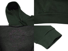 Load image into Gallery viewer, 極美品 CHROME HEARTS クロムハーツ プルオーバーフーディー パーカー サイズXL アーチロゴ ダークグリーン オレンジ シルバー925 中古 4b001659