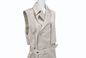 1017 ALYX 9SM アリクス 21SS ダブルブレスト スリーブレストレンチコート AAMOU0218FA01 サイズ44 ベージュ 美品 中古 4b001661