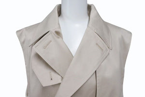 1017 ALYX 9SM アリクス 21SS ダブルブレスト スリーブレストレンチコート AAMOU0218FA01 サイズ44 ベージュ 美品 中古 4b001661