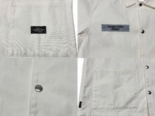 Load image into Gallery viewer, NEIGHBORHOOD ネイバーフッド ジャケット COVERALL.CW ワークジャケット 192ARNH-JKM01 ホワイト サイズM 美品 中古 4b001663