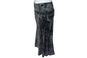 DIESEL ディーゼル Black O-Venus Midi Skirt ミディスカート 00E8M200082-BF03 コットン ブラック サイズM 美品 中古 4b001666