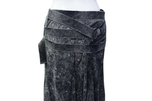 DIESEL ディーゼル Black O-Venus Midi Skirt ミディスカート 00E8M200082-BF03 コットン ブラック サイズM 美品 中古 4b001666