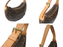 Load image into Gallery viewer, 極美品 LOUIS VUITTON ルイヴィトン クロワッサンMM ワンショルダーバッグ M51512 モノグラム PVC レザー ブラウン 中古 4b001669