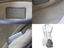 Load image into Gallery viewer, Christian Dior クリスチャンディオール レディディオール ミニ サッチェルバッグ ハンドバッグ 02-MA-0118 グレーズカーフ 2WAY 美品 中古 4b001670