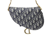 Load image into Gallery viewer, 極美品 Christian Dior クリスチャンディオール サドルミニバッグ ハンドバッグ M0456CTZQ オブリーク ネイビー 中古 4b001672