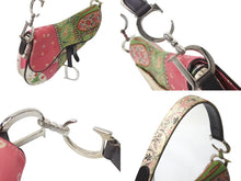 Load image into Gallery viewer, Christian Dior クリスチャンディオール サドルバッグ ショルダーバッグ ガリアーノ期 2003 サテン ペイズリー パッチワーク 美品 中古 4b001673