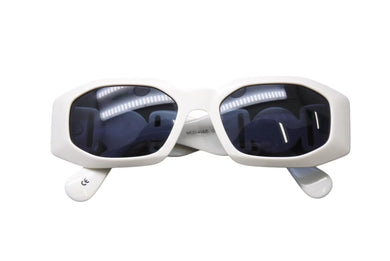 GIANNI VERSACE ジャンニヴェルサーチ サングラス アイウェア 414/B メデューサ ホワイト シルバー 美品 中古 4b001677 