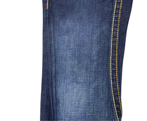 TRUE RELIGION トゥルーレリジョン RAINBOW JOEY レインボーステッチ フレアデニムパンツ 009-024984 インディゴ サイズ27 美品 中古 4b001680 