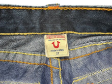 画像をギャラリービューアに読み込む, TRUE RELIGION トゥルーレリジョン RAINBOW JOEY レインボーステッチ フレアデニムパンツ 009-024984 インディゴ サイズ27 美品 中古 4b001680 