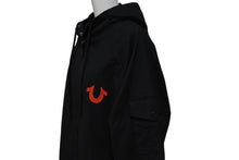 Load image into Gallery viewer, TRUE RELIGION トゥルーレリジョン Raglan Ripstop Zip Up ラグラン リップストップ ジップアップ ブルゾン ジェットブラック サイズM 美品 中古 4b001685
