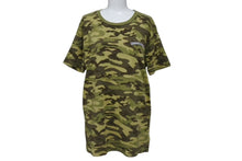 Load image into Gallery viewer, CHROME HEARTS クロムハーツ 半袖Tシャツ サイズM カモフラ柄 スクロールラベルロゴ プリント コットン カーキ 総柄 美品 中古 4b001690