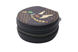 新品同様 LOUIS VUITTON × NIGO ルイヴィトン ニゴ ダミエ エベヌ エテュイ イヤフォンケース GI0494 ブラウン PVC レザー 小物 中古 4b001691