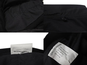 CHROME HEARTS クロムハーツ スウェットパンツ レザークロスパッチ シルバ−925 レザー コットン ブラック 美品 中古 4b001692
