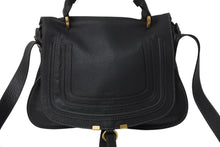 Load image into Gallery viewer, 極美品 Chloe クロエ Marcie マーシー ショルダーバッグ 2WAY ハンドバッグ ブラック レザー 3S0917 ゴールド金具 中古 4b001705