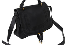 Load image into Gallery viewer, 極美品 Chloe クロエ Marcie マーシー ショルダーバッグ 2WAY ハンドバッグ ブラック レザー 3S0917 ゴールド金具 中古 4b001705