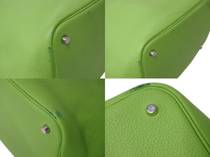 HERMES エルメス ピコタンMM ハンドバッグ アップルグリーン トリヨンクレマンス □G刻 美品 中古 4b001711
