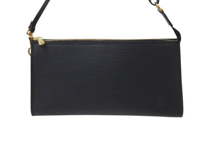 LOUIS VUITTON ルイヴィトン エピ ポシェット アクセソワ―ル 21 ハンドバッグ レザー ノワール M52952 ゴールド金具 ブラック 美品 中古 4b001714