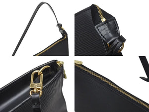 LOUIS VUITTON ルイヴィトン エピ ポシェット アクセソワ―ル 21 ハンドバッグ レザー ノワール M52952 ゴールド金具 ブラック 美品 中古 4b001714