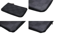 Load image into Gallery viewer, 極美品 LOUIS VUITTON ルイヴィトン ポシェット クレ コインケース N60155 ダミエ グラフィット ブラック 中古 4b001718