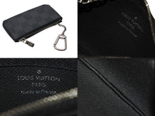 Load image into Gallery viewer, 極美品 LOUIS VUITTON ルイヴィトン ポシェット クレ コインケース N60155 ダミエ グラフィット ブラック 中古 4b001718